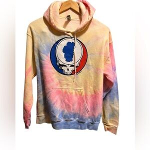 Grateful Dead Lake TahoeTie Dye Long Sleeve Hoodie Medium